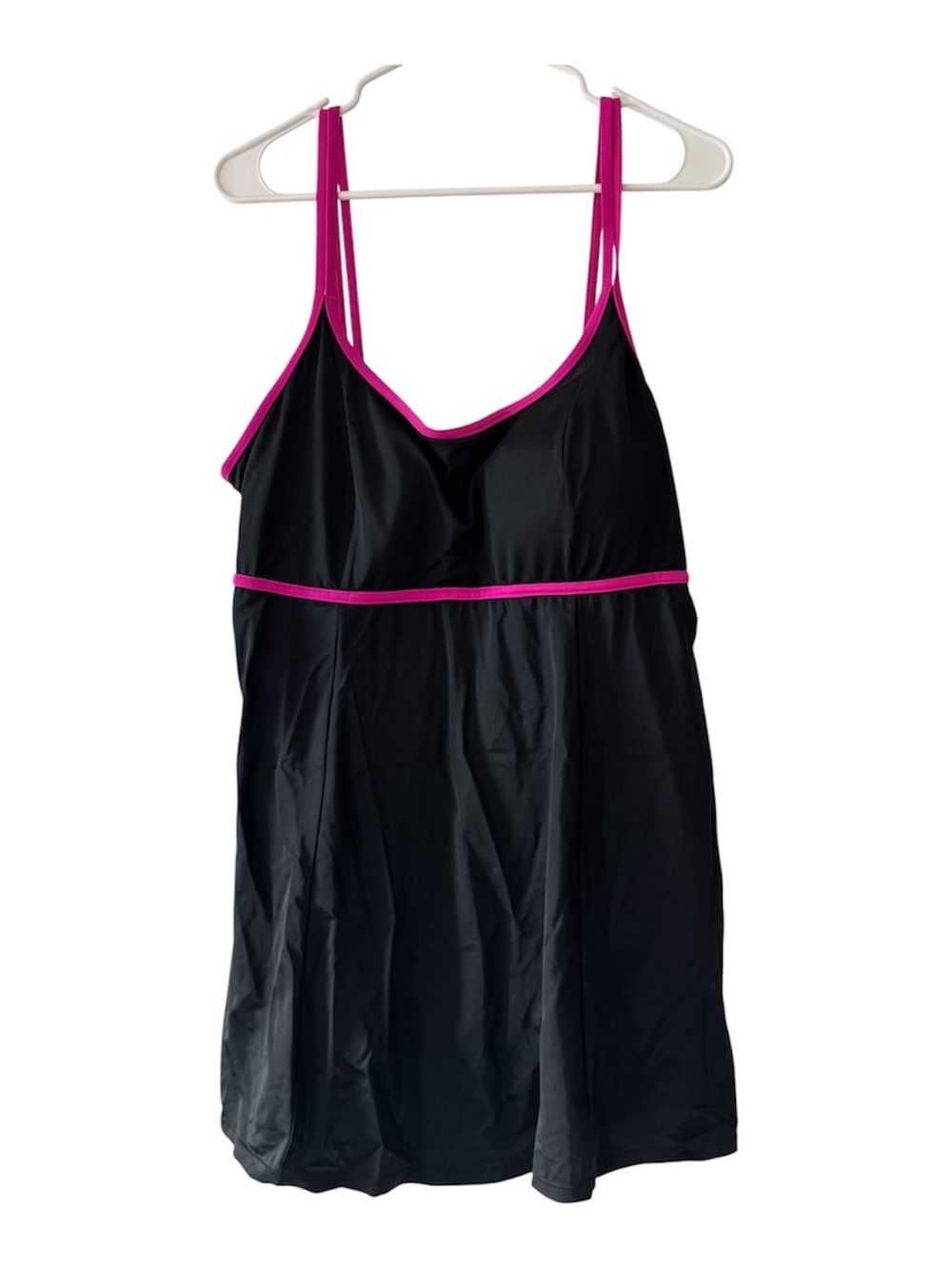 Beach Belle Swim Dress Tankini  Women’s Size 20 Black Pink Modest Swimwear